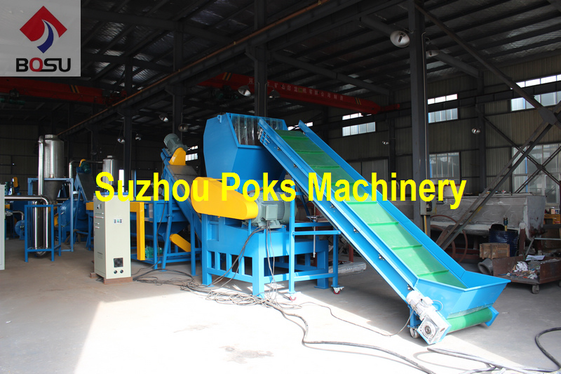 PE/PP waste plastic film recycling and pelletizing production line