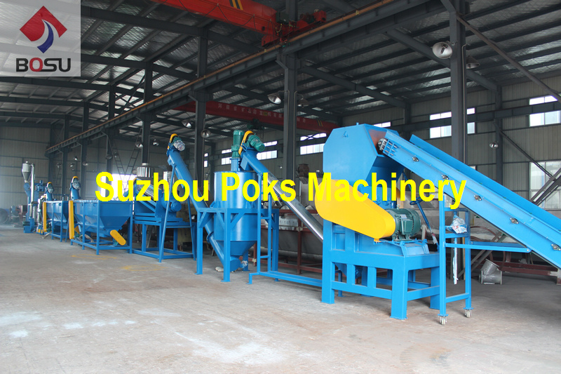 PET bottle, flake crushing washing and drying production line