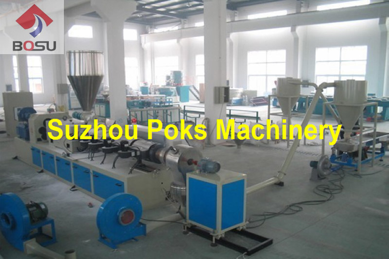 PVC hot-cutting pelletizing production line