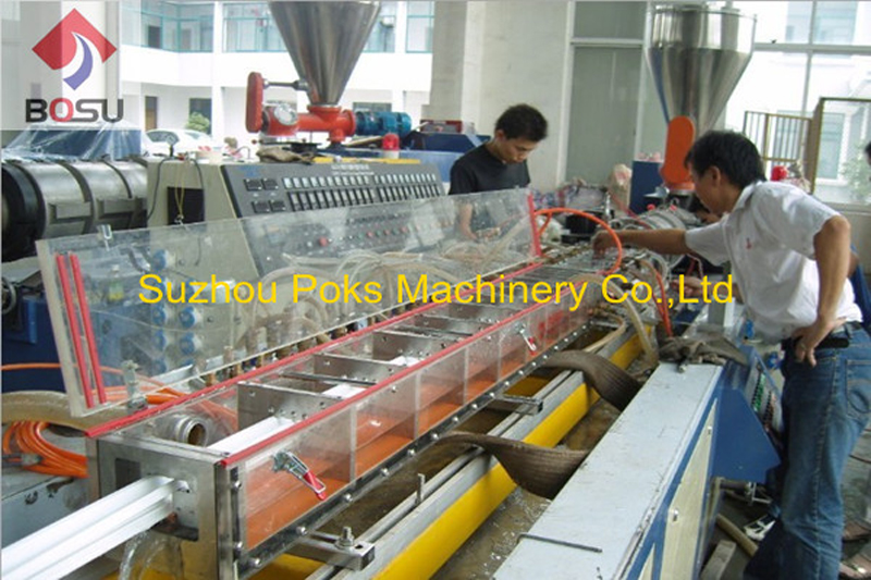 Plastic door and window profile production line